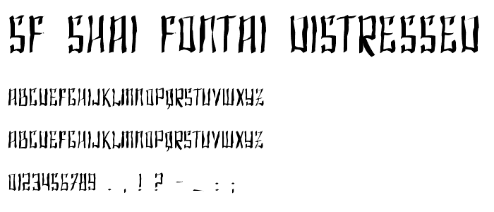 SF Shai Fontai Distressed font